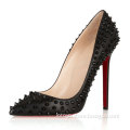 Christian_Louboutin Pigalle Spikes 120 Studded Leather Pumps QC0020